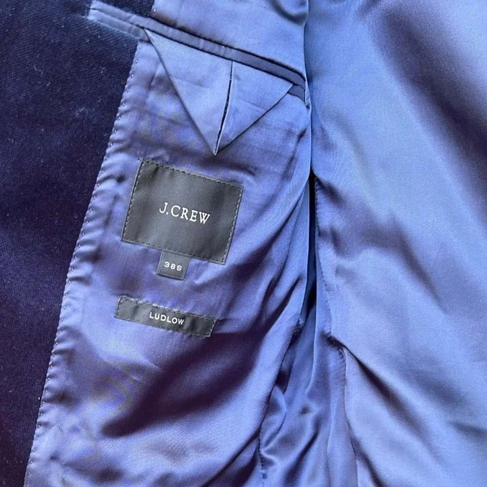 J. Crew Ludlow‎ Velvet Tuxedo Jacket/Blazer